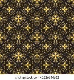 Abstract background ornament illustration. Vector textile print for bed linen, jacket, package design, fabric and fashion concepts. Seamless pattern with flowers