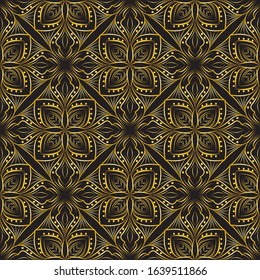 Abstract background ornament illustration. Vector textile print for bed linen, jacket, package design, fabric and fashion concepts. Seamless pattern with flowers