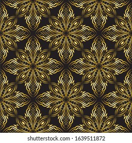 Abstract background ornament illustration. Vector textile print for bed linen, jacket, package design, fabric and fashion concepts. Seamless pattern with flowers
