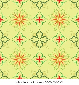 Abstract background ornament illustration. Vector textile print for bed linen, jacket, package design, fabric and fashion concepts. Seamless pattern with flowers
