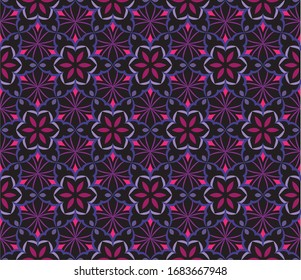 Abstract background ornament illustration. Vector textile print for bed linen, jacket, package design, fabric and fashion concepts. Seamless pattern with flowers