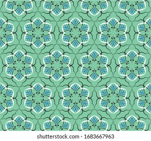 Abstract background ornament illustration. Vector textile print for bed linen, jacket, package design, fabric and fashion concepts. Seamless pattern with flowers