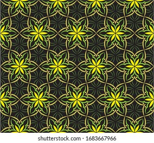 Ilustración de ornamento de fondo abstracto. Impresión vectorial textil para ropa de cama, chaqueta, diseño de paquete, tela y conceptos de moda. Patrón transparente con flores