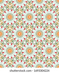 Abstract background ornament illustration. Vector textile print for bed linen, jacket, package design, fabric and fashion concepts. Seamless pattern with flowers