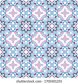 Ilustración de ornamento de fondo abstracto. Impresión vectorial textil para ropa de cama, chaqueta, diseño de paquete, tela y conceptos de moda. Patrón transparente con flores