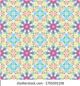 Ilustración de ornamento de fondo abstracto. Impresión vectorial textil para ropa de cama, chaqueta, diseño de paquete, tela y conceptos de moda. Patrón transparente con flores