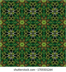Abstract background ornament illustration. Vector textile print for bed linen, jacket, package design, fabric and fashion concepts. Seamless pattern with flowers