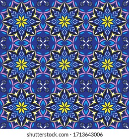 Ilustración de ornamento de fondo abstracto. Impresión vectorial textil para ropa de cama, chaqueta, diseño de paquete, tela y conceptos de moda. Patrón transparente con flores