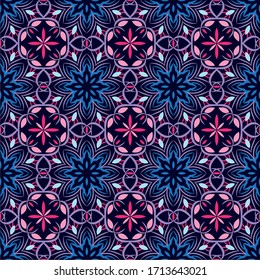 Abstract background ornament illustration. Vector textile print for bed linen, jacket, package design, fabric and fashion concepts. Seamless pattern with flowers