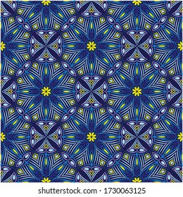 Abstract background ornament illustration. Vector textile print for bed linen, jacket, package design, fabric and fashion concepts. Seamless pattern with flowers