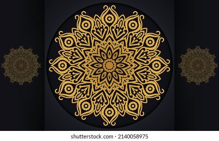 abstract background with ornament. Mandala pattern vector  design.