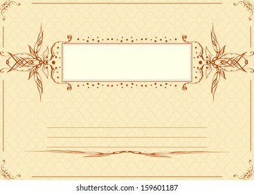 abstract background with ornament and place for text. 
