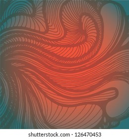 Abstract background with ornament. Vector illustration, element for design