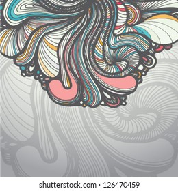 Abstract background with ornament. Vector illustration.