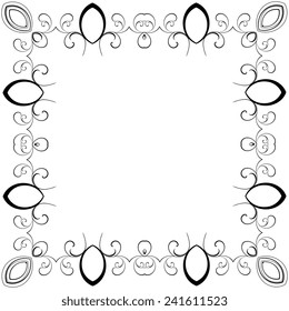 Abstract background with ornament. Vector illustration. Abstract