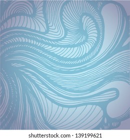 Abstract background with ornament. Vector water illustration, element for design