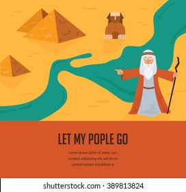 Abstract background -  out of the Jews from Egypt. vector and illustration