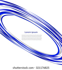Abstract background with oval and text