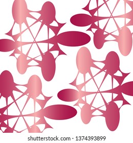 Abstract background with ovals connected by a web. Coloful vector illustration. EPS10