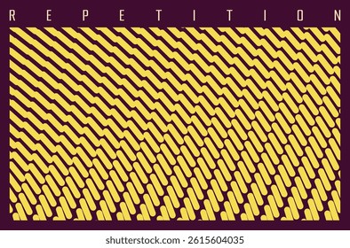 Abstract background with ovals. Irregular array or matrix of particles. Cover design template. Vector for brochure, poster, presentation, flyer, banner.