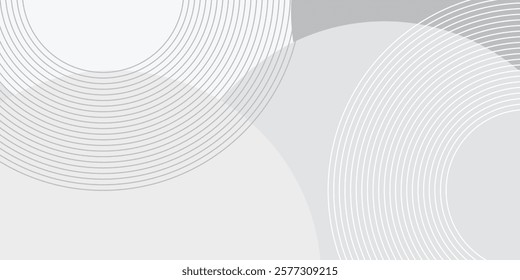 Abstract background overlap layer on bright space with lines effect decoration. Modern graphic design element circles simple design