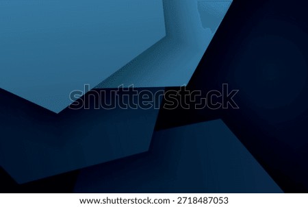 Abstract background with overlapping blue geometric design. Vector concept with message board space for modern website text and message design. VOL. 3