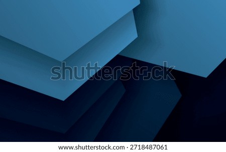 Abstract background with overlapping blue geometric design. Vector concept with message board space for modern website text and message design. VOL. 5