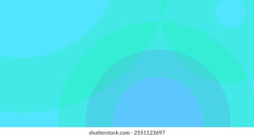 Abstract background with overlapping blue and green shapes. It has curved lines and circular patterns that create a feeling of flow and depth. Vector illustration
