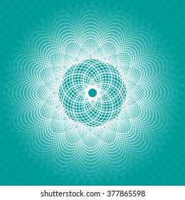 Abstract background with overlapping circles and squares. Harmony and Balance geometry circles. Science and connection concept. Sacred Geometry. EPS 10.