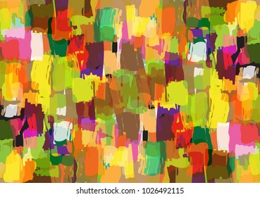 Abstract Background / Overlapping Color / Modern / Color Summer