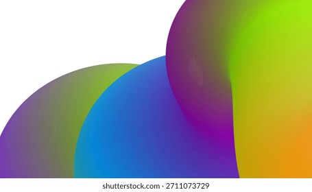 Fondo Abstractas de círculos coloridos superpuestos con Gradientes lisos