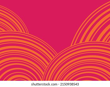 Abstract background with overlapping curved lines pattern and with some copy space area