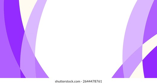 Abstract Background with Overlapping, Curved Shapes