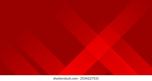Abstract background with overlapping geometric shapes in various shades of red, creating a sense of depth and movement