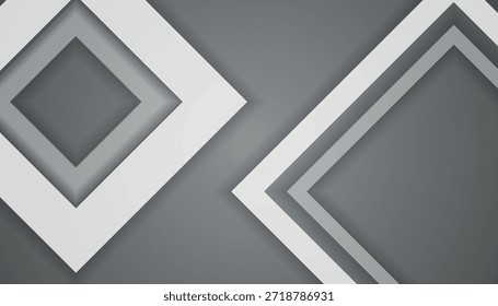 Abstract background with overlapping gray geometric shapes design. Modern and futuristic background concept for covers, banners, brochures, presentations, certificates, and websites. VOL. 5