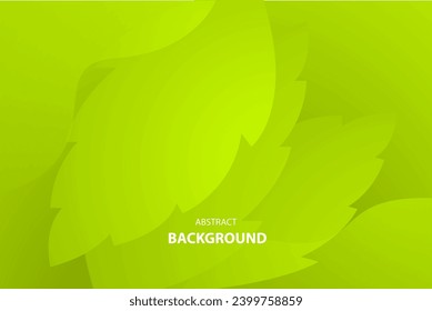 Fondo abstracto con hojas verdes superpuestas. patrón verde. ilustración vectorial