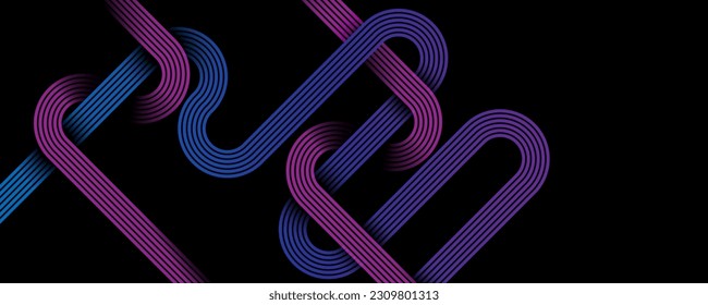 abstract background overlapping individual lines gradient poster design advertising media website