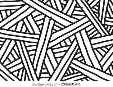 Abstract background with overlapping irregular lines. Abstract doodle lines pattern