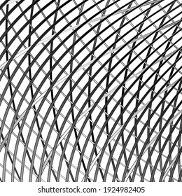 Abstract background with overlapping metal stripe grid. Vector illustration