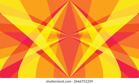 Fondo Abstractas con vigas de hélice superpuestas en tonos naranjas