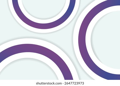 Abstract background with overlapping purple, blue, and white circular shapes on a light grey surface, creating a clean and modern look.