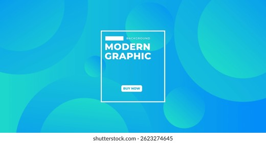Abstract background with overlapping turquoise and blue circles. Clean, minimalist design.