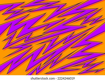 Abstract background with overlapping various lightning and arrow pattern