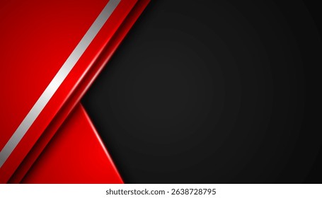 Abstract background with overlapping. Vector paper cut template with straight lines and shadows.