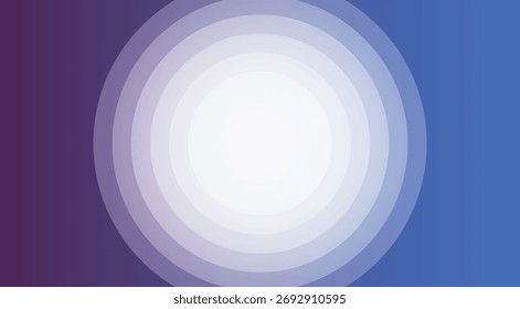 Fondo Abstractas de círculos blancos superpuestos en degradado de púrpura a azul.