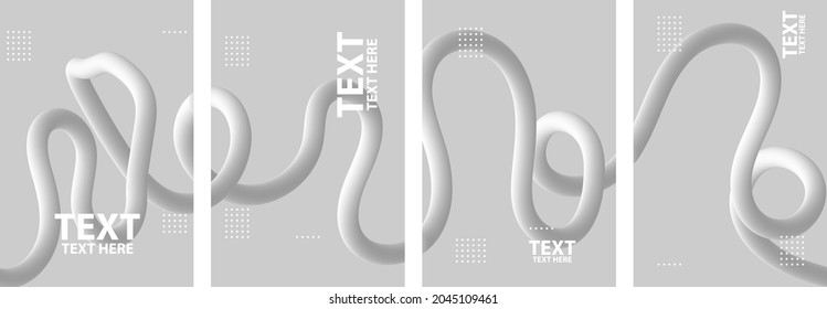 Resumen del fondo de la línea de líquido blanco vívido. Vector de portada para texto.  Aplicable a la cobertura conceptual, exposición, invitación, folleto, informe anual, cartel y tarjeta de visita, diseño de paquetes.