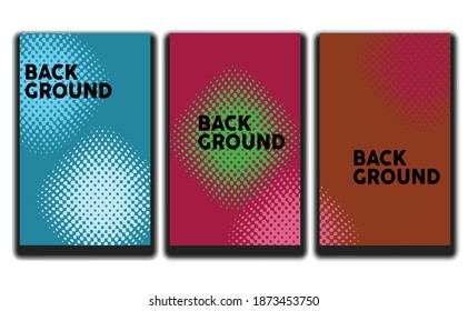 abstract background package with light color and halftone style
