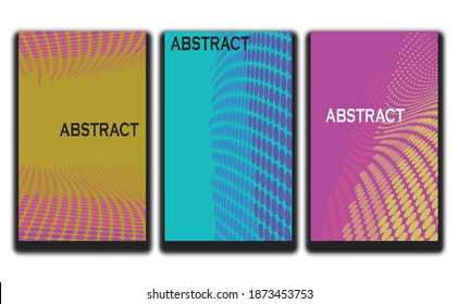 abstract background package with light color and halftone style