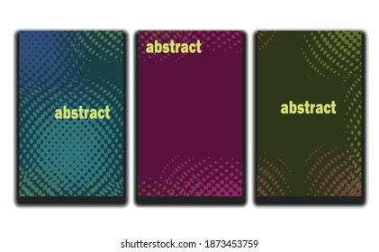 abstract background package with light color and halftone style