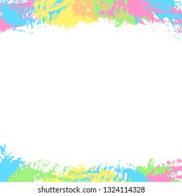 Abstract background with paint splashes, brush strokes, ink splats, spots, scribbles. Vector colorful grunge texture for cards, wallpaper, posters